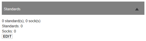 Alternate Assessment Document Editor window: Design tab: Standards section