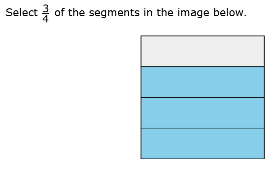 Fractal Model interaction showing selected rectangle segments