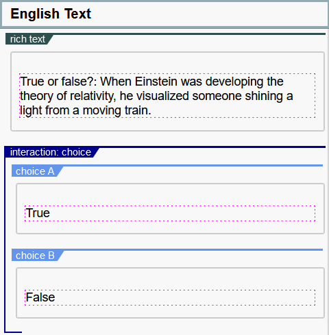 Translation Tool: English Text column with Detail view on