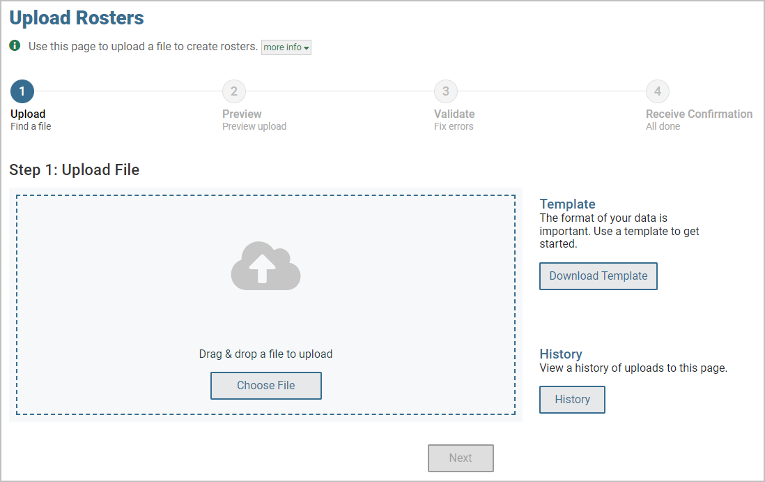 Uploading Records
